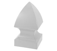 Yardwe PVC Fence Post Cover 5 Inch Pyramid Hand Rail End Cap with Classic Gothic Style, Easy Installation and Universal Fit for Mailbox Posts and Outdoor Historic Parks