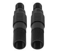 Yardwe Quick Release Bite Alarm Adapter Black 2pcs for Fishing Rods Compact and Portable Connector with 0.8cm Thread Diameter, Wide Compatibility for Fishing the Lake or River