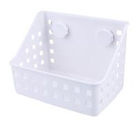 Yardwe Rabbit Feeder Rack Designed to Avoid Bites and Prolong Use Time with Suction Cup Plastic Food Holder in White for Small Animals and Guinea Pigs for Convenient Pet Feeding