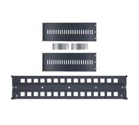 Yardwe Rack Mount Bracket Minimizes Vibration Aluminum Alloy Adjustable Depth 2u for 19-inch and Standard 35mm Din-Rail , Optimizes Airflow Server Rack for Media Converter and Network
