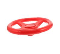 Yardwe Realistic Plastic Steering Wheel for Interactive Backseat Driving Wheel for Bumper Cars and Beach Buggies Easy-use Red Playground Accessory for Outdoor Backyard Treehouse Play