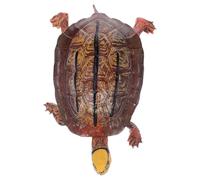 Yardwe Realistic Plastic Turtle Ornament for Nature Exploration and Cognitive Development Charming Desk Decoration Versatile Indoor Animal Figurine