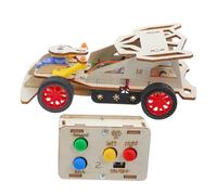 Yardwe Remote Control Stem Car Kit Educational DIY Model Car for Engaging Science Experiment for Family Activities and Classroom Learning Promotes Technology and Creativity