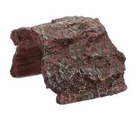 Yardwe Reptile Cave Ornament Resin Lizard Place Provides Viewing Area No Fading 3.14x2.36x1.97in for Indoor Turtle Habitat Frog Lizard