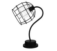 Yardwe Retro Reading Lamp Vintage Iron Wire Desk Lamp Night Light for Bedside Modern Decorative