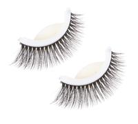 Yardwe Reusable 3d False Eyelashes Self-adhesive Natural Makeup Eyelashes with Ultra Thin Fiber and Comfortable to Wear Plastic Material, for Wedding Event and Daily Use