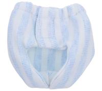 Yardwe Reusable Small Pet Diaper for Sugar Gliders and Guinea Pigs, Washable Blue Stripe Polyester Physiological Underwear, Size S for 10-16Cm Waistline, Suitable for Travel and Potty