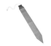 Yardwe Rhinestone Necktie for Men and Women Shiny Bling Neck Tie Decor Music Festival Accessory Unique Carnival Party Jewelry Stylish Black Inlaid Design