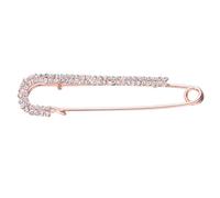 Yardwe Rhinestone Pearl Brooch Pin Alloy Lapel Pin for Women, Single Elegant Jewelry Accessory Suitable for Dress Up and Special Occasions