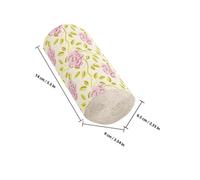 Yardwe Rose Printed Solid Core Toilet Paper 10 Rolls Bamboo Pulp Bathroom Tissue Paper Decorative Toilet Rolls Bulk Buy for Home and Office Use