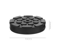 Yardwe Rubber Jack Lift Pads Jacking Blocks for Vehicles and Equipment 2pcs round Shape with Firm Cushioning and Stable Support Sturdy Black Rubber for Lifting Scenarios