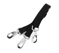 Yardwe Set of 3 Racing Track Hanging Rope for Buckets Stuture Hanging Rope Horse Stable Supply Water Bucket Rope Bucket Strap for Horses Strap for Water Bucket Hanger Metal Black