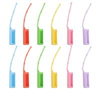 Yardwe Silicone Bottle Holder Protective Cover with Adjustable Belt Loop 12pcs Sturdy Silicone Material for 10ml Essential Oil Bottles for Airplane Travel and Camping