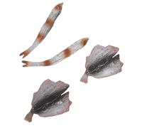 Yardwe Simulated Fried Fish Realistic Fake Seafood Props for Photography and Home Decor Artificial Food for Restaurant Displays and Creative Projects