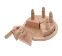 Yardwe Simulation Birthday Cake for Educational Pretend Play Food Smooth Surface Safe Material Enhances Creativity and Hand Eye Coordination Gift