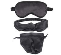 Yardwe Sleeping Mask with Headband Silk Purple Set with Storage Bag for Sleep and Travel, Eye Cover for Women, People Suffering from Dry Eyes or Headaches