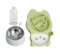 Yardwe Slow Feeder Dog Bowl Cartoon Panda Design Dual Pet Food and Water Feeder for Cats and Dogs Bite-resistant Easy to Clean for Busy Pet Owners