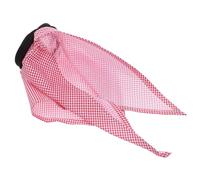 Yardwe Small Pet Arabian Dog Costume Bandana Scarf with Pink Plaid Print, Middle Eastern Cosplay Head Wrap for Cats and Dogs, Halloween and Festival Dress Up Outfit