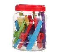 Yardwe Small Plastic Kazoo Musical Instrument Beginner Friendly Design for Practice and Stage Performance Durable and Lightweight for Guitar Ukulele Violin and More