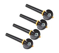 Yardwe Smooth Violin Tuning Pegs 4pcs Made of Wood 3/4 Violin Accessories Easy Replacement