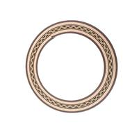 Yardwe Sound Hole Rosette Decorative Not Easy to Crack Made from Wooden for Brown Sturdy Synthetic Material Guitar Parts Accessories Acoustic Classical Guitar