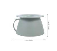 Yardwe Sputum Toe Potty Lid Portable Plastic Urine Pot for Home Bedroom Camping Unisex Chamber Pot