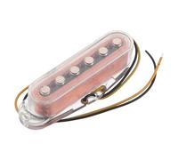 Yardwe St Guitar Single Coil Pickup - 50mm Pole Piece Spacing For Middle - Open Style Noiseless Single Coil Replacement Guitar Pickup High Output For Home Practice Recording Or Live Shows