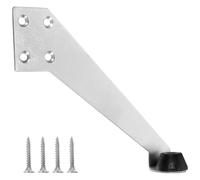 Yardwe Stainless Steel Door Stop with Angle Limiter and Stability Features Black Door Stop Wall Protector Buffering Anti-Collision Wall Guard for Home and Office Use