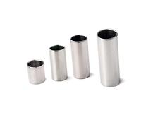 Yardwe Stainless Steel Guitar Slides 5.1cm Chromed Slide for Blues Guitar Comfortable Edges