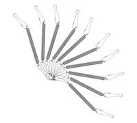 Yardwe Stainless Steel Spring Hooks and Wire Fasteners 10pcs Heavy-duty Safety Clips for Small Animal Cages for Rabbit Cages and Small Pet Enclosures