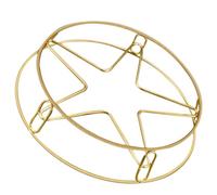 Yardwe Stainless Steel Steam Rack Steaming Holder Pot Rack Golden, Will Not Scratch the Desktop, Practical Kitchen Cookware Stand for Steaming and Hot Pots