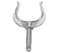 Yardwe Stainless Steel V-shaped Oarlock Row Boat Side Mount, Versatile No Drilling Installation Hardware for Kayaks and Boats, Sturdy Marine Rowing Accessory