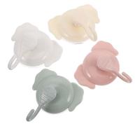 Yardwe Strong Cup Hooks and Cute Charming Design 4pcs for Bathroom and Kitchen, Cartoon Elephant Wall Hanging Hooks with Easy Installation for Towel and Toilet Paper