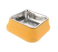 Yardwe Sturdy Non-spill Dog Bowl Slow Feeder Puppy Bowl Large Capacity Cat Food