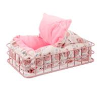 Yardwe Stylish Iron Metal Hamster Bed with Cotton Wool Cushion, Practical and Not Easy to Deform Small Animal Nest for Chinchilla and Rat, for Daily Use