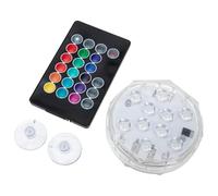 Yardwe Submersible Led Light Waterproof Underwater Pool Light with Remote Control 15 Color Options for Outdoor Pond Fountain and Above Ground Pool Lighting Compact 2.75 Inch Diameter