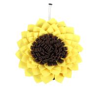 Yardwe Sunflower Shape Dog Sniffing Mat Pet Slow Feeder Blanket Interactive Training Tool for Reducing Litter and Slowing down Eating Easy to Clean Design for