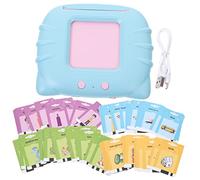 Yardwe Talking Flash Cards Bilingual Audio Language Learning Device for Early Educational with Illustrations Engaging Sounds for Preschoolers Speech Therapy