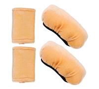 Yardwe Thickened Anti-Slip Crutch Underarm Cushion and Handle Cover Soft and Sponge Pads for Comfortable Support Easy to Clean Suitable for Adult Crutches Light Brown