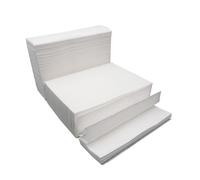 Yardwe Thickened Paper Towels Skin-friendly and Not Easy to Break 400pcs White Kitchen Paper Towels Made from Wood Pulp for Home and Restaurant Use
