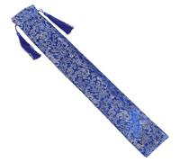 Yardwe Thickened Pattern Mahjong Rack Protector Sleeve with Drawstring Bag Portable Storage for American Mahjong Pushers Foldable Cloth Cover for Organized Game Accessories