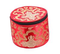 Yardwe Tibetan Singing Bowl Storage Bag 12cm Diameter Handcrafted Meditation Bowl Carrying Case Holder Suitable for Yoga and Mindfulness Random Color
