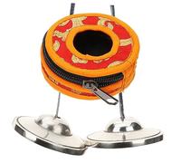 Yardwe Tibetan Tingsha Hand Cymbals Meditation Bell Set, Small 7.5cm Pure White Copper Cymbals with Carrying Pouch, Handmade Percussion Instrument for Yoga, Mindfulness, and Sound Healing