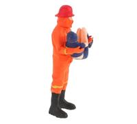 Yardwe Tiny Firefighter Action Figures Cake Toppers Fire Truck Decorations for Birthday Parties and Firefighter Theme Celebrations for Creative Dioramas