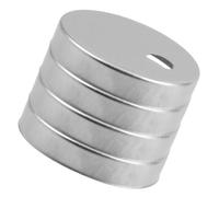 Yardwe Toilet Bolt Caps for Aesthetic Enhancement Stainless Steel Decorative Covers 4pcs with Universal Fit and Extended Lifespan, Round Shape in Homes and Hotels