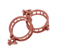 Yardwe Tomato Stem Support Clips, Plant Fixing Clips, 100pcs, for Greenhouse Support and Storage Use, Brown