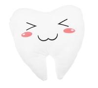 Yardwe Tooth Plush Cushion Soft Stuffed Animal for Versatile Tooth Doll for Office Bedroom Features Built Toothbrush Reminder Cute Plush Design for Comfort Fun