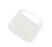 Yardwe Tortoise Feeding Dish Round Glass Bowl Easy Observe Feeder for Reptiles
