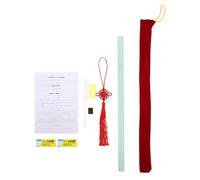 Yardwe Traditional Chinese Dizi Flute in F Key for Beginners with Imitation Jade Finish, Food-grade Material, Complete Accessory Set, Chinese Musical Instrument for Students and Cultural