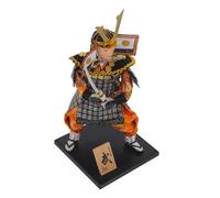 Yardwe Traditional Japanese Samurai Doll Home Decor Cultural Heritage Figure Elegant for Japanese Decoration present for Collectors and Enthusiasts